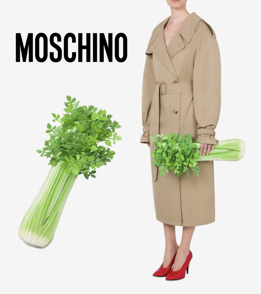 Túi xách cần tây của hãng Moschino. Ảnh: Moschino