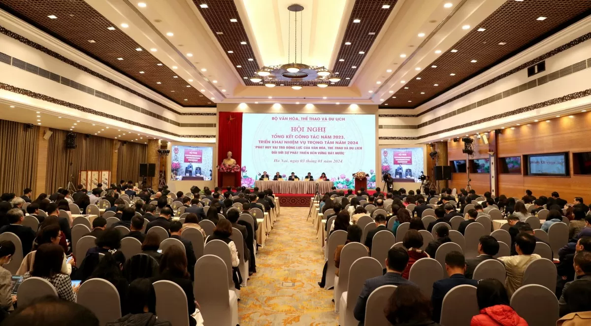 Hội nghị tổng kết công tác năm 2023 của ngành văn hoá, thể thao và du lịch năm 2023HTTDL