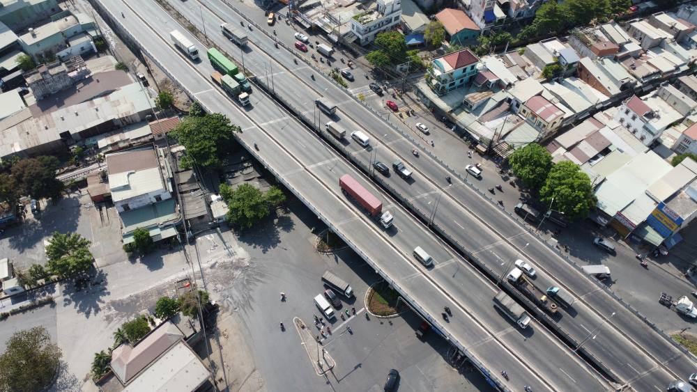 Việc xây dựng nút giao tại đây sẽ kết tăng tính kết nối phía Bình Dương với TP.HCM và đường cao tốc TPHCM - Thủ Dầu Một - Chơn Thành đi Bình Phước trong tương lai. Ảnh: Đình Trọng