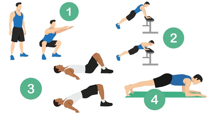 Bài tập thể hình tăng cường sức khỏe cho đàn ông trên 50 tuổi