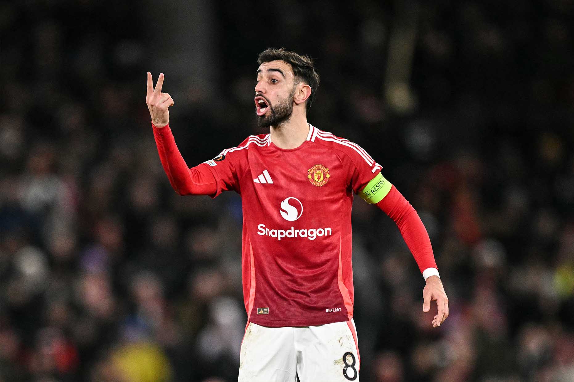 Bruno Fernandes là ngôi sao không thể thiếu của Man United những năm qua.  Ảnh: AFP
