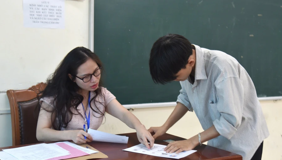 Thí sinh thi đánh giá năng lực năm 2025 do Trường ĐH Sư phạm Hà Nội tổ chức.