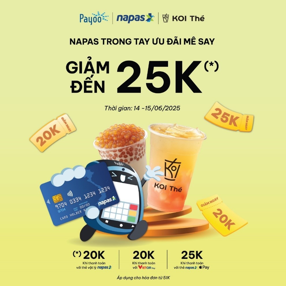 Napas tung loạt chương trình khuyến mãi hấp dẫn hưởng ứng ngày không dùng tiền mặt 2025