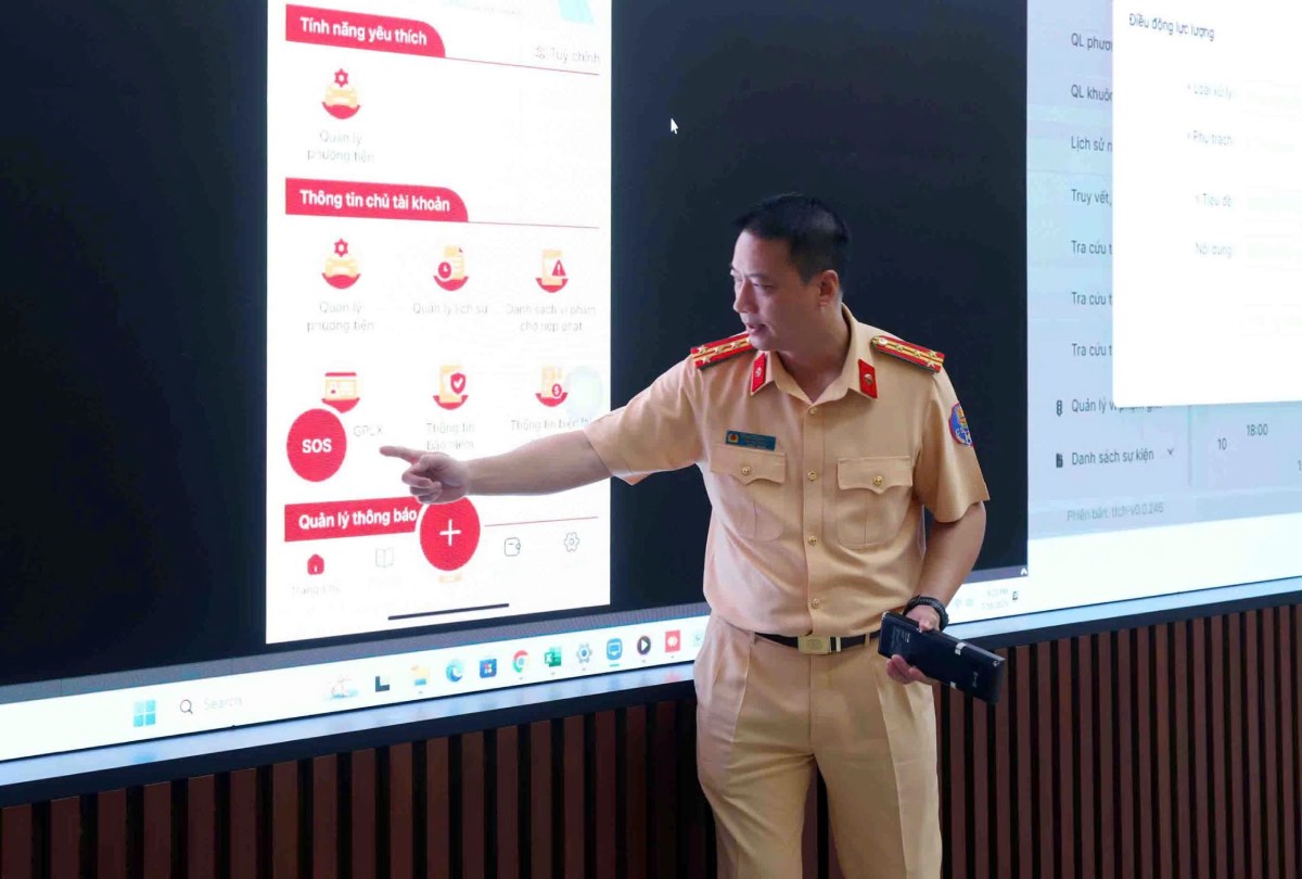 Đại tá Phạm Quang Huy - Phó Cục trưởng Cục Cảnh sát giao thông. Ảnh: Việt Dũng