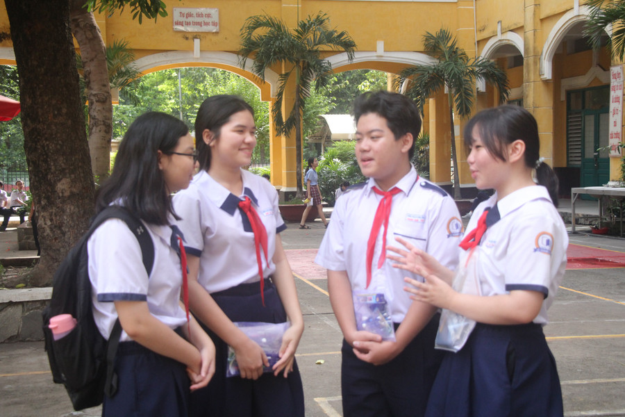Học sinh TPHCM tham gia kỳ thi lớp 10 năm 2025.