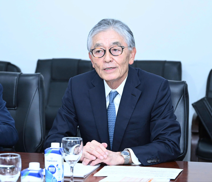 Ông Honna Hitoshi, Chủ tịch Tập đoàn EREX. Ảnh: Cấn Dũng