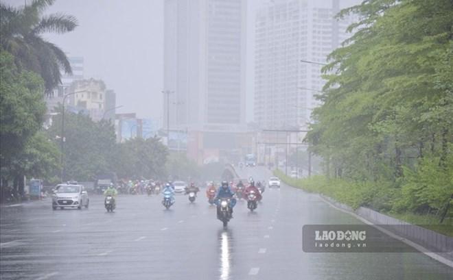 Dự báo Hà Nội tiếp tục mưa to, có nơi trên 80mm