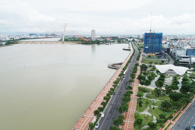 Một góc ven sông Hàn (TP Đà Nẵng). Ảnh: Văn Trực