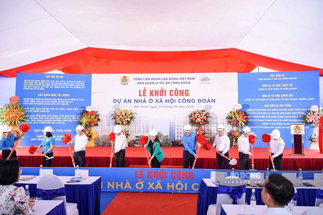 Tổng LĐLĐ Việt Nam khởi công dự án nhà ở xã hội Công đoàn tại Bắc Ninh