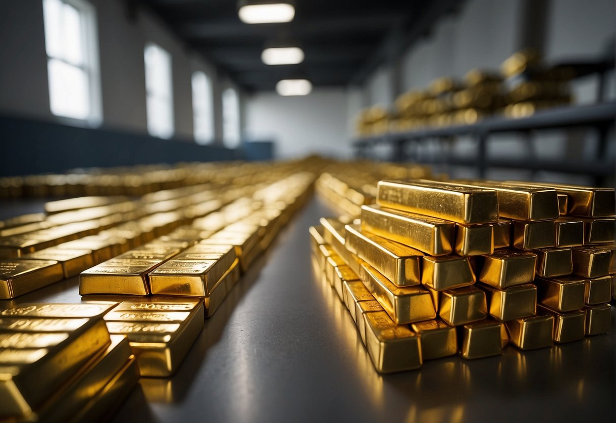 Kho vàng tại Fort Knox, Mỹ. Ảnh: Trung tâm Dự trữ vàng bạc của Mỹ