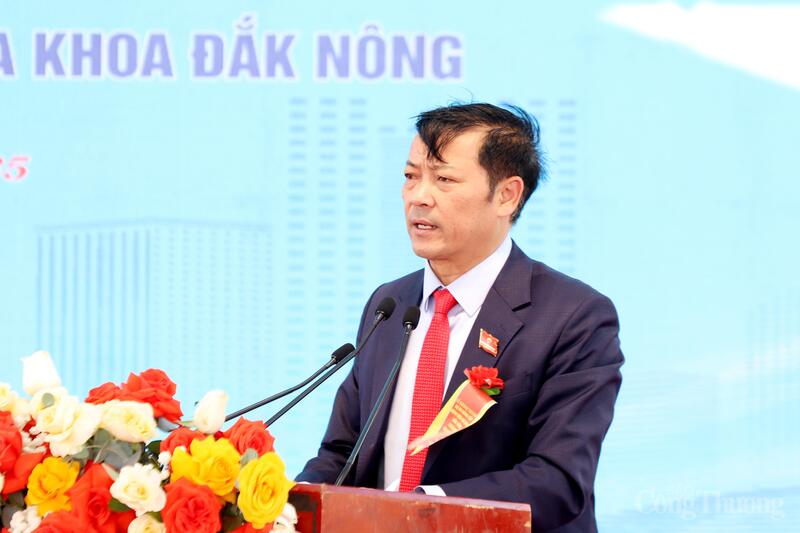 Ông Lê Trọng Yên, Phó Chủ tịch Thường trực UBND tỉnh Lâm Đồng phát biểu tại Lễ khánh thành. Ảnh: Diễm Thương