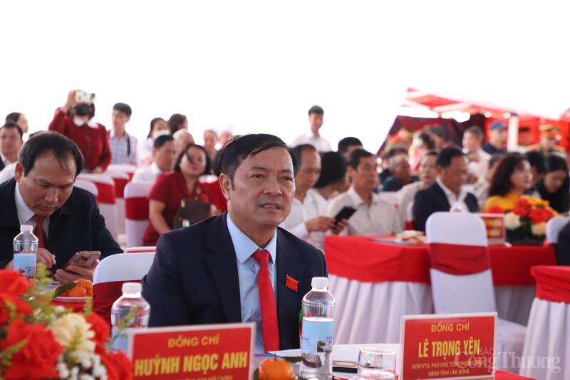 Ông Lê Trọng Yên, Phó Chủ tịch Thường trực UBND tỉnh Lâm Đồng tại Lễ khánh thành. Ảnh: Diễm Thương