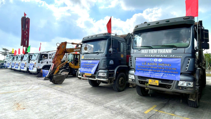 Dự án Nhà ở xã hội Khu chung cư An Phú tại phường Quảng Phú, thành phố Đà Nẵng với tổng vốn đầu tư hơn 587 tỷ đồng, diện tích đất sử dụng 20.000m2. Ảnh: Nguyễn Dương