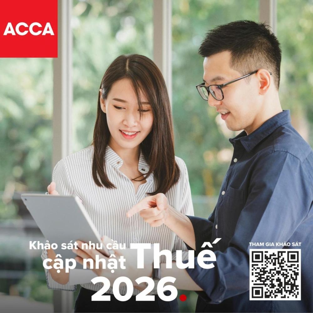 ACCA khảo sát nhu cầu cập nhật chính sách thuế năm 2026 ACCA khảo sát nhu cầu cập nhật chính sách thuế năm 2026