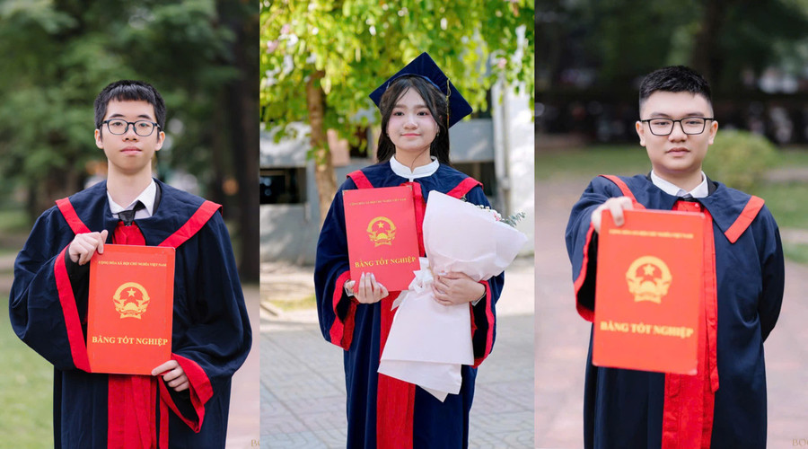 Các gương mặt tiêu biểu của Trường THCS Nguyễn Trường Tộ giành giải Nhất HSG cấp Thành phố năm nay.