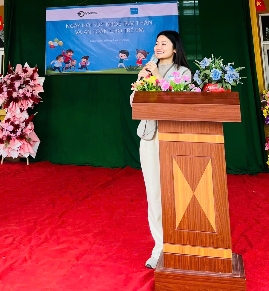 Bà Hoàng Lan Anh – đại diện Quỹ nhi đồng Liên hợp quốc. suckhoetamthan-4.png