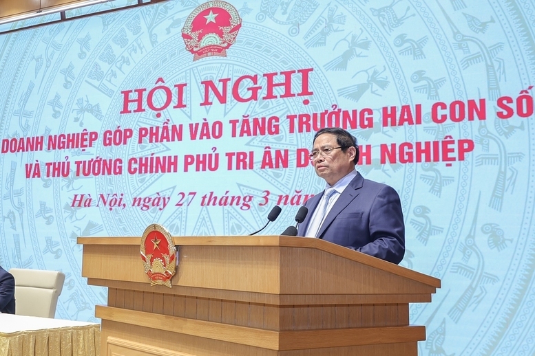 Thủ tướng nêu rõ, hình thành các doanh nghiệp mang tầm cỡ khu vực và toàn cầu - Ảnh: VGP/Nhật Bắc