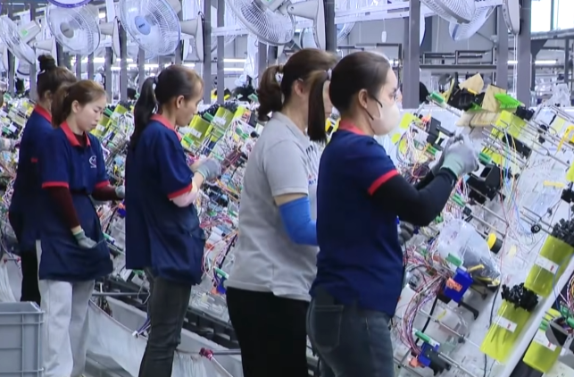 Công ty TNHH Thương mại và Dịch vụ điện tử Minh Anh đã lắp đặt hệ thống điện mặt trời để tiết kiệm chi phí sản xuất.Ảnh: Thu Huyền