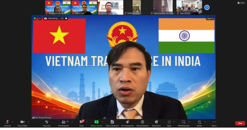 Tham tán Bùi Trung Thướng, Trưởng văn phòng Thương vụ Việt Nam tại Ấn Độ