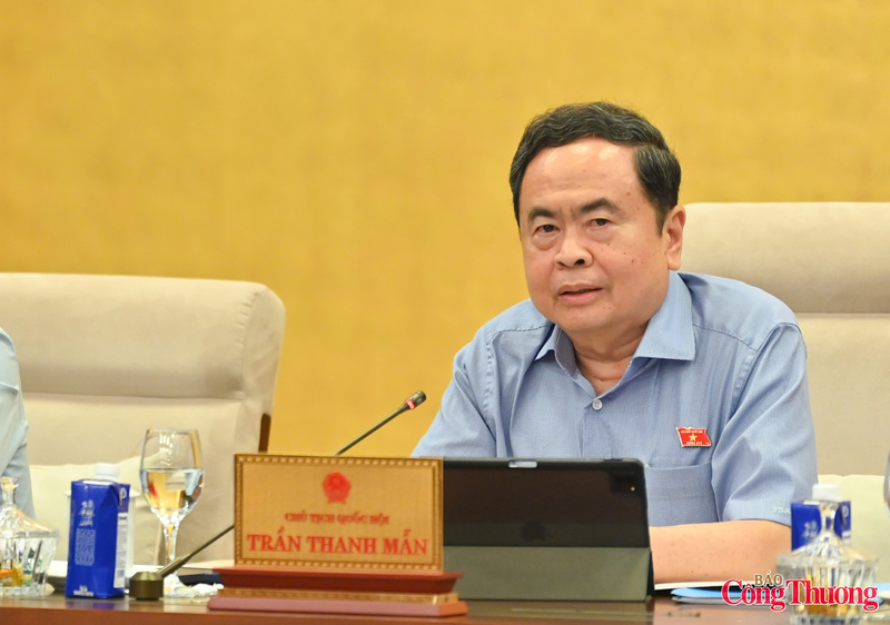 Chủ tịch Quốc hội Trần Thanh Mẫn phát biểu tại phiên họp, cho ý kiến về dự án Luật Dầu khí (sửa đổi).