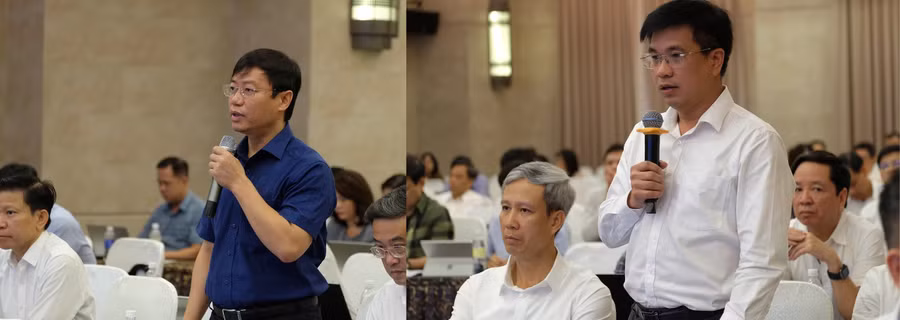PGS.TS Bùi Đức Thọ, Giám đốc Đại học Kinh tế Quốc dân (ảnh trái) và PGS.TS Bùi Quang Hùng, Giám đốc Đại học Kinh tế TP Hồ Chí Minh (ảnh phải) 1785473976954-3759051423425022366-3759051423425022366-22bead36c88b4346b19bb959311bbb26.jpg