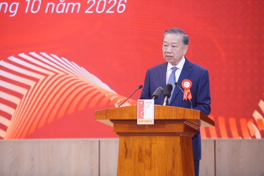 Tổng Bí thư, Chủ tịch nước Tô Lâm phát biểu tại buổi lễ.