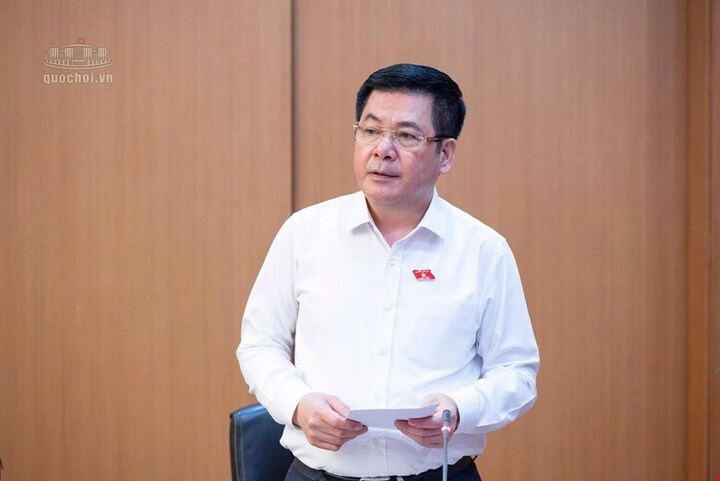 Ủy viên Trung ương Đảng, Phó Chủ tịch Quốc hội Nguyễn Hồng Diên phát biểu tại phiên thảo luận.